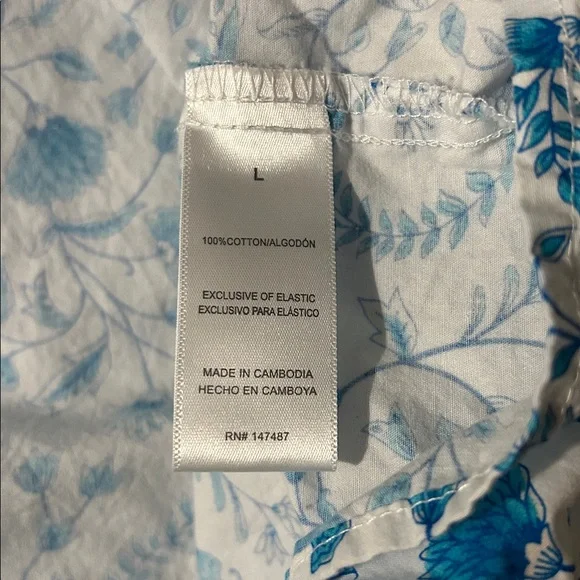 Draper James Paisley Ruffle Maxi Dress | Large - Picture 7 of 8